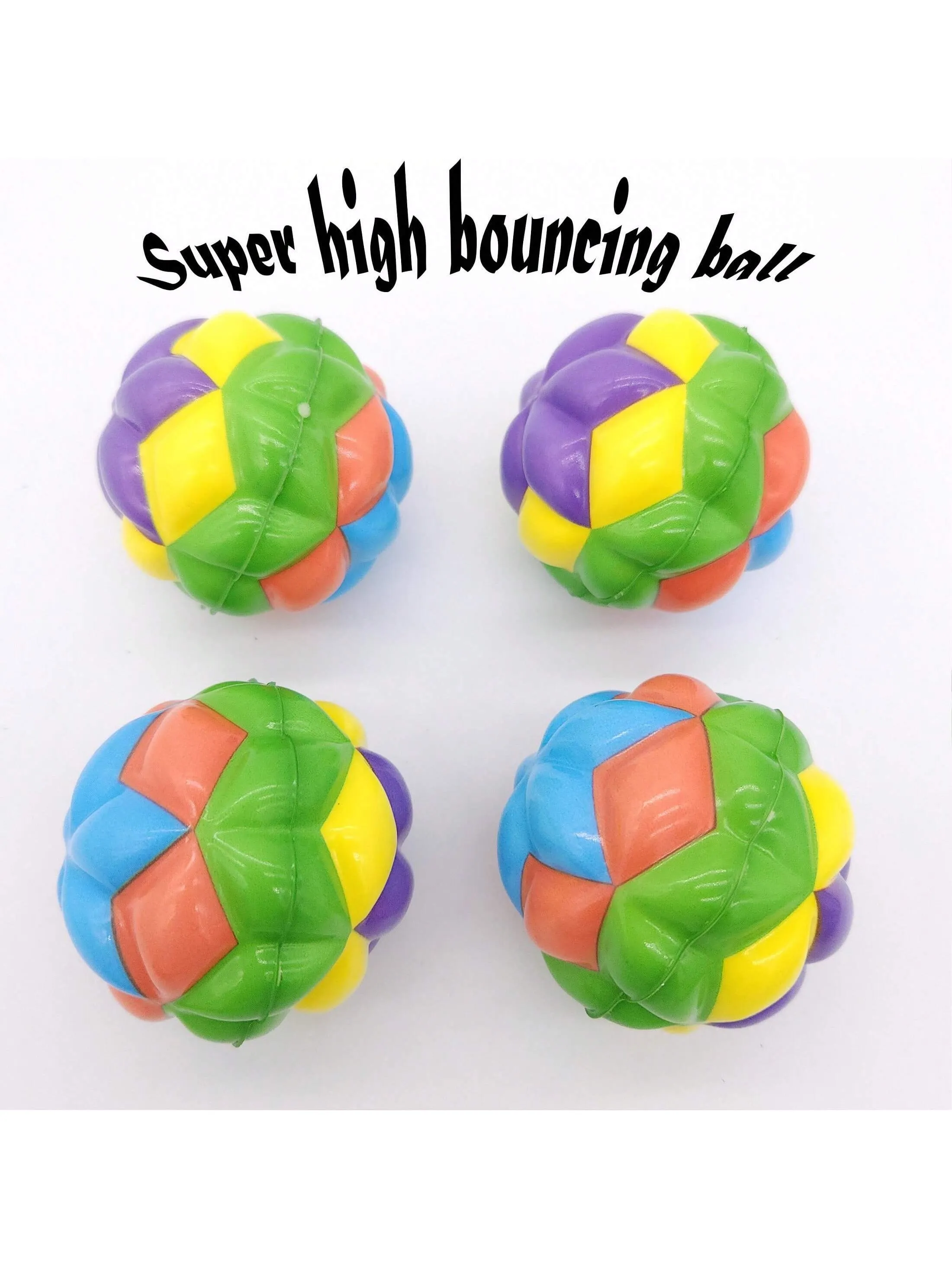 1Pc Mini Rainbow Colorful Bouncing Ball