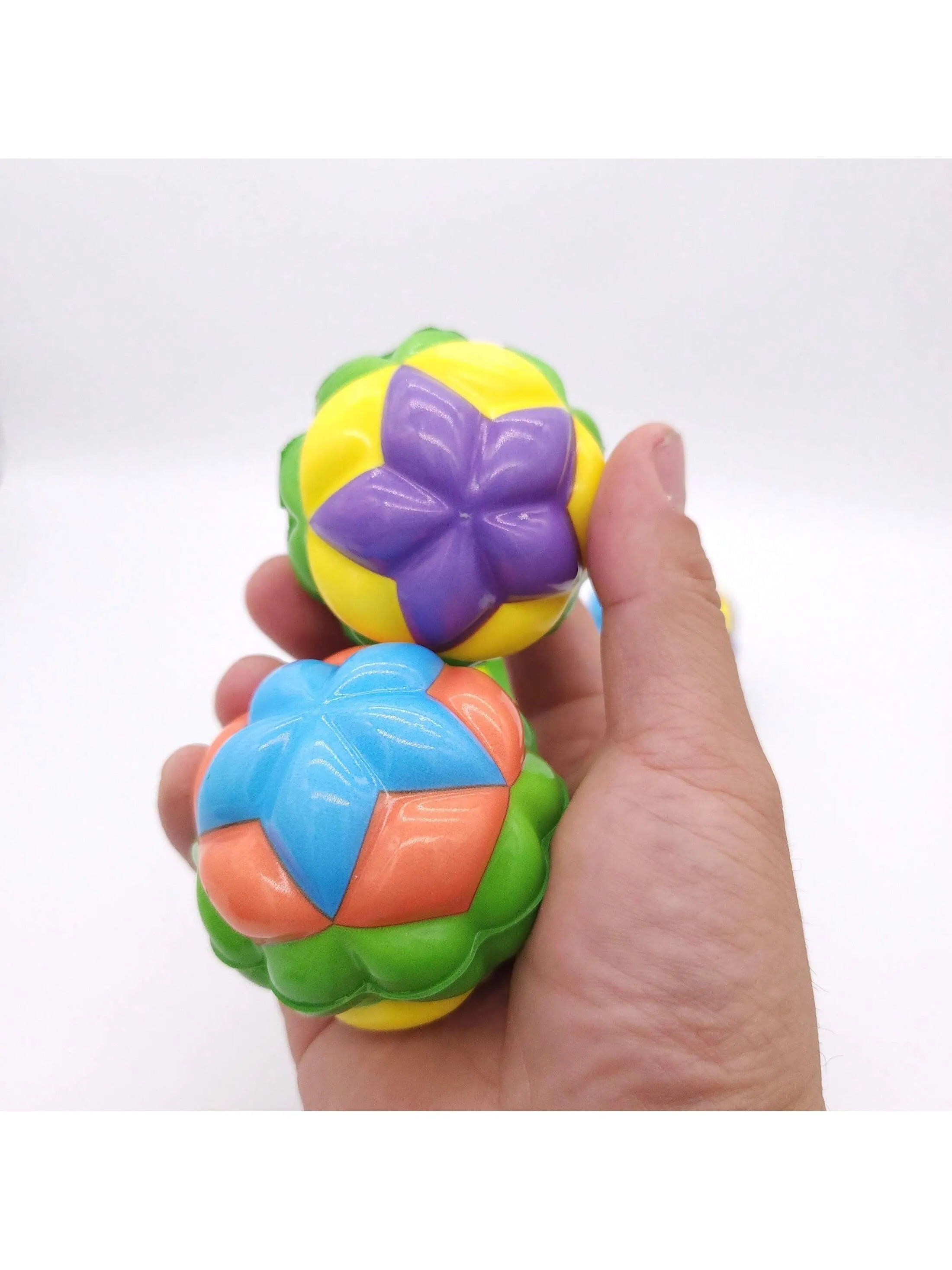 1Pc Mini Rainbow Colorful Bouncing Ball