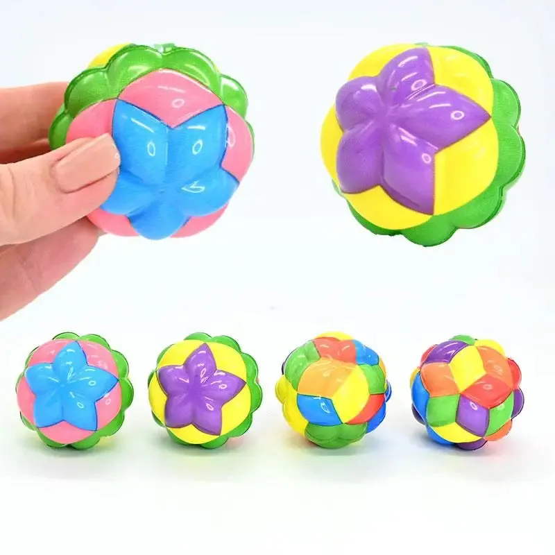 1Pc Mini Rainbow Colorful Bouncing Ball