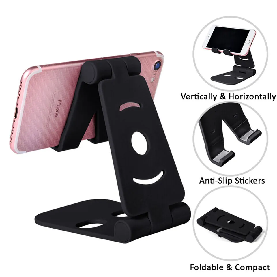 Adjustable Phone Tablet Desktop Stand Desk Holder Mount Cradle for iPhone iPad