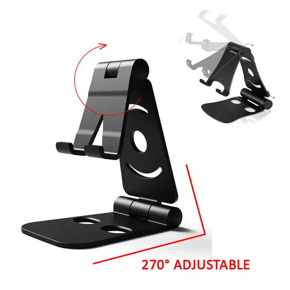 Adjustable Phone Tablet Desktop Stand Desk Holder Mount Cradle for iPhone iPad