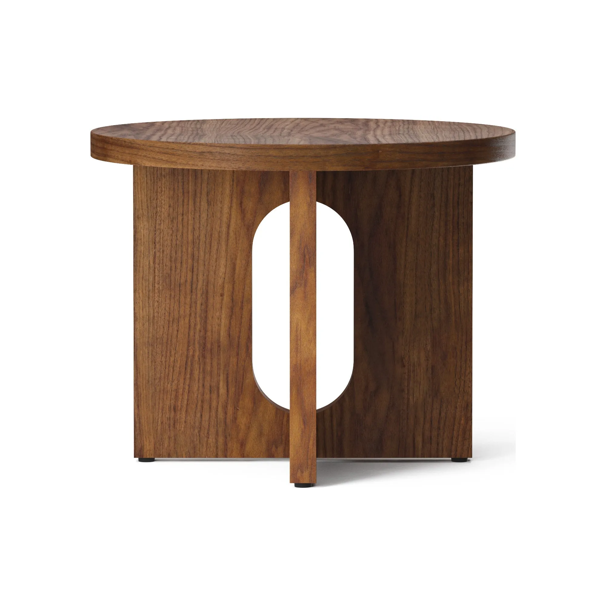 Androgyne Side Table with Wood Base