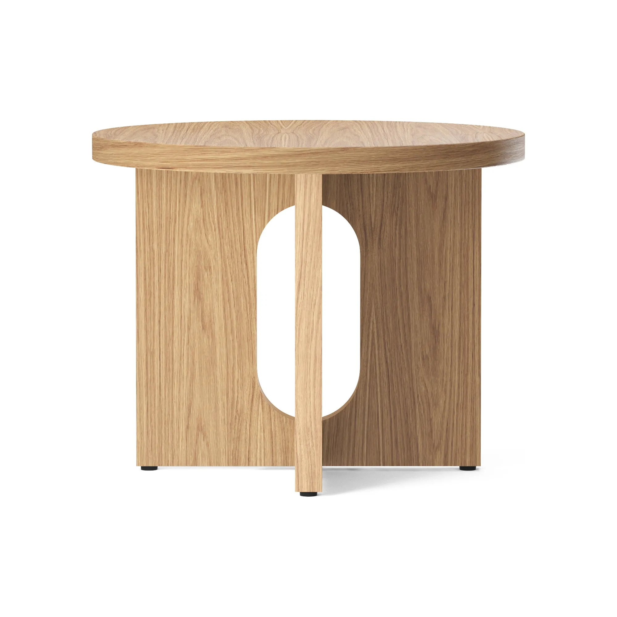 Androgyne Side Table with Wood Base