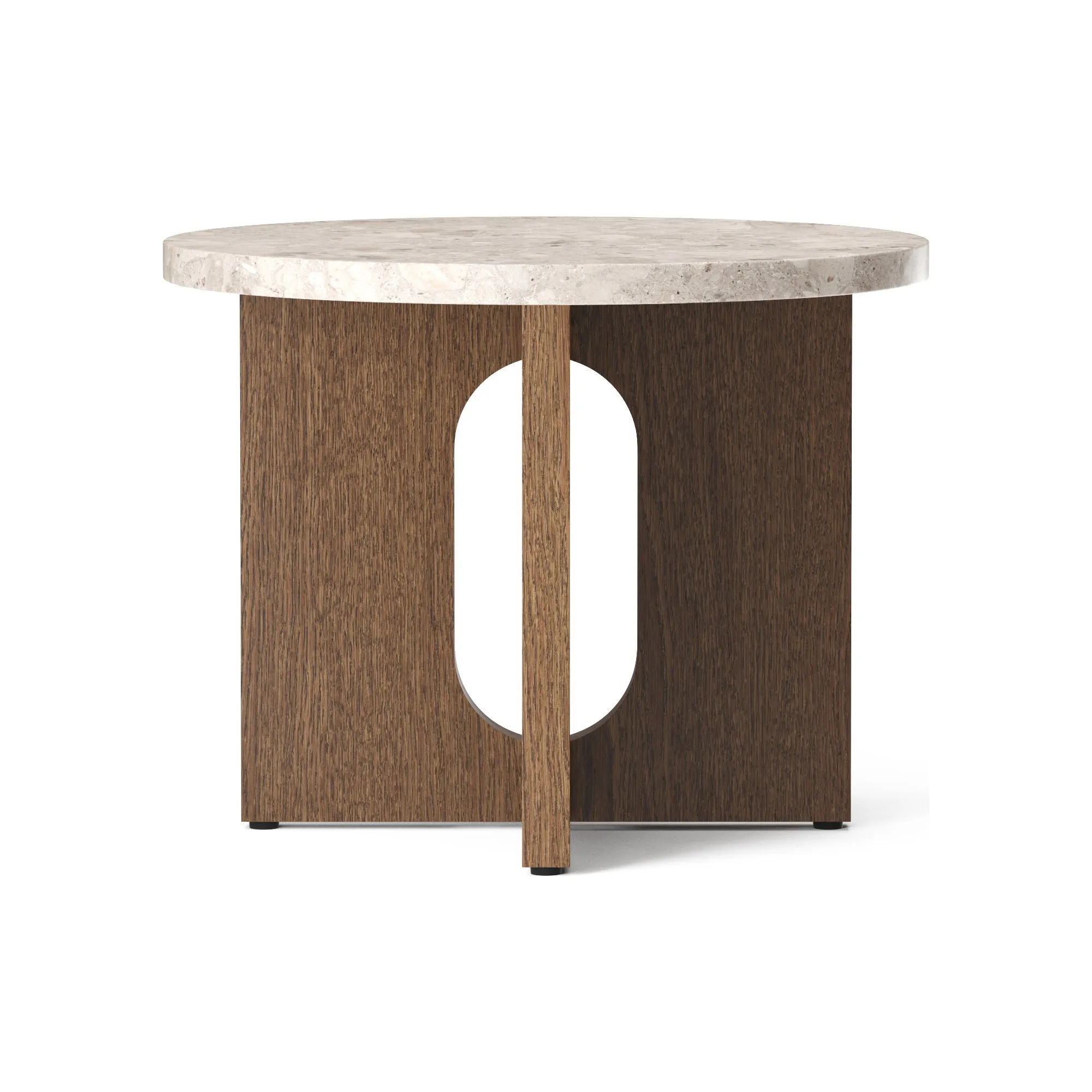 Androgyne Side Table with Wood Base