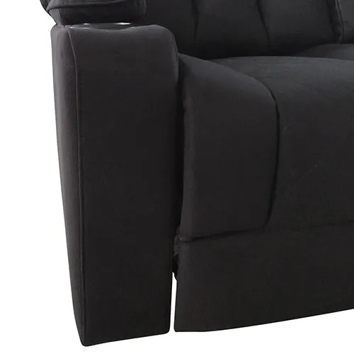 Arnold Recliner Rinho Leather 1R Black