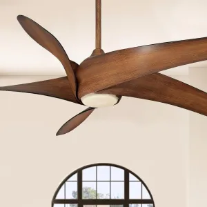 Artemis XL5 LED 62" Ceiling Fan with Remote, Distressed Koa