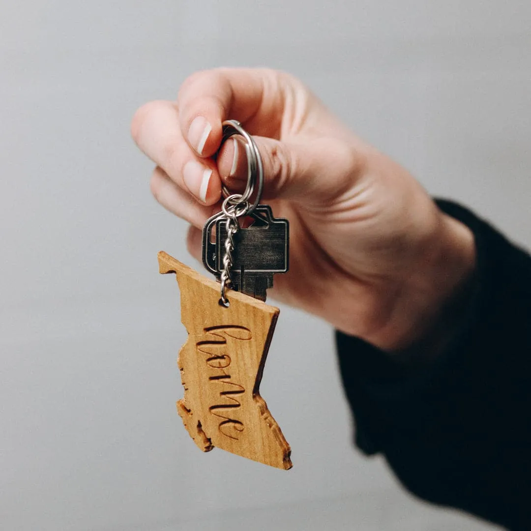 BC Home | Wood Keychain