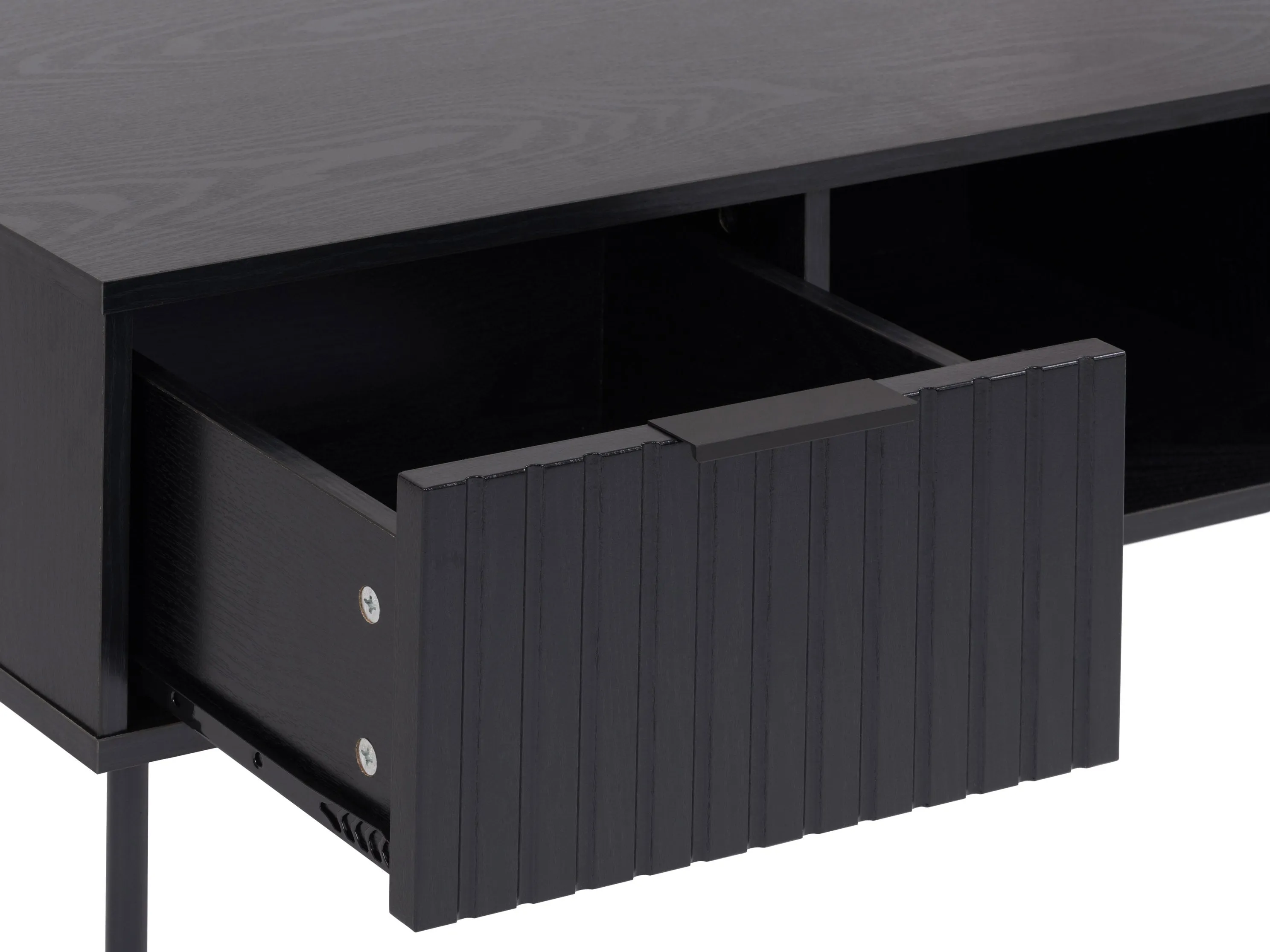 Black Fluted Coffee Table