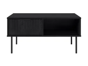 Black Fluted Coffee Table