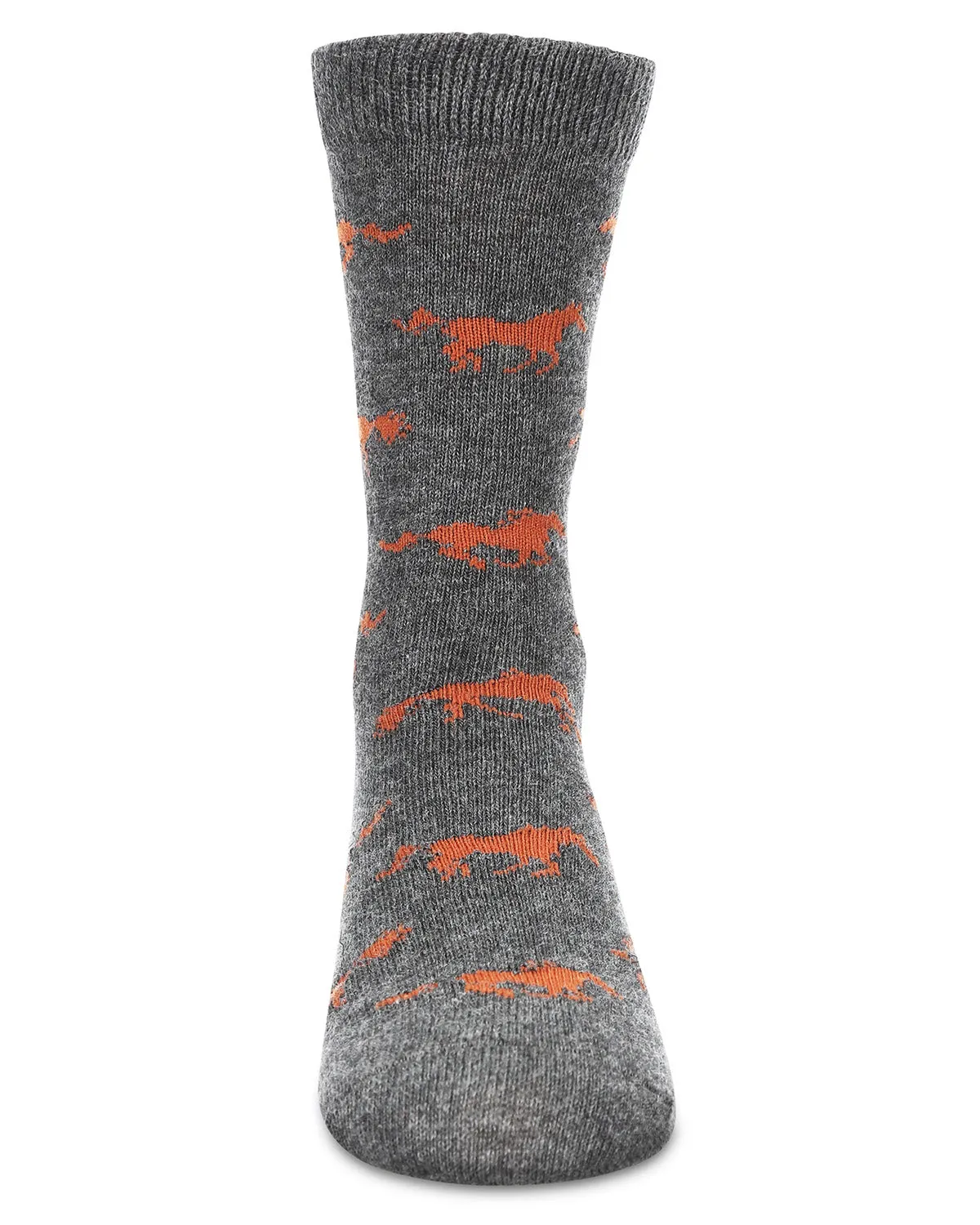 Boys' Galloping Horse Cotton Crew Socks