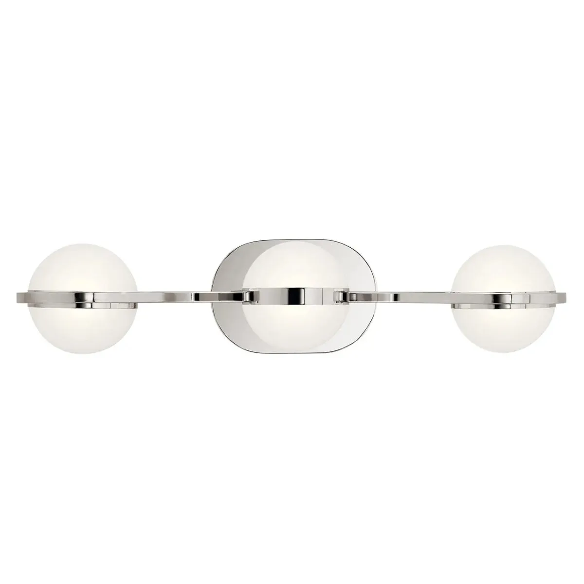 Breffin 24 In 3-Lights LED Bathroom Vanity Light, Silver Finish