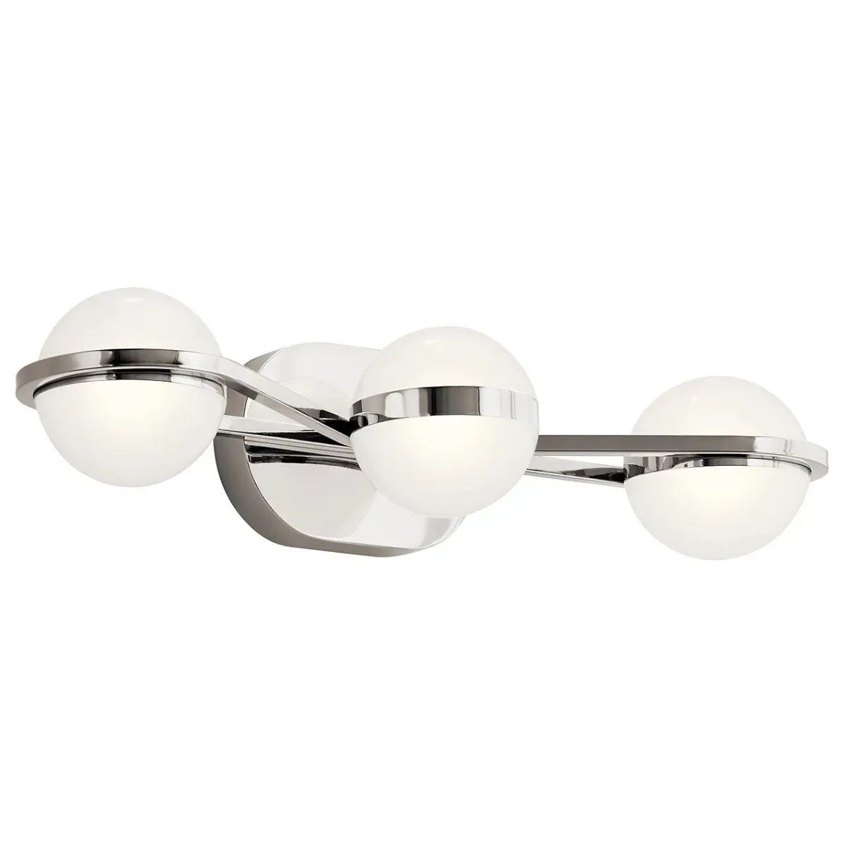 Breffin 24 In 3-Lights LED Bathroom Vanity Light, Silver Finish