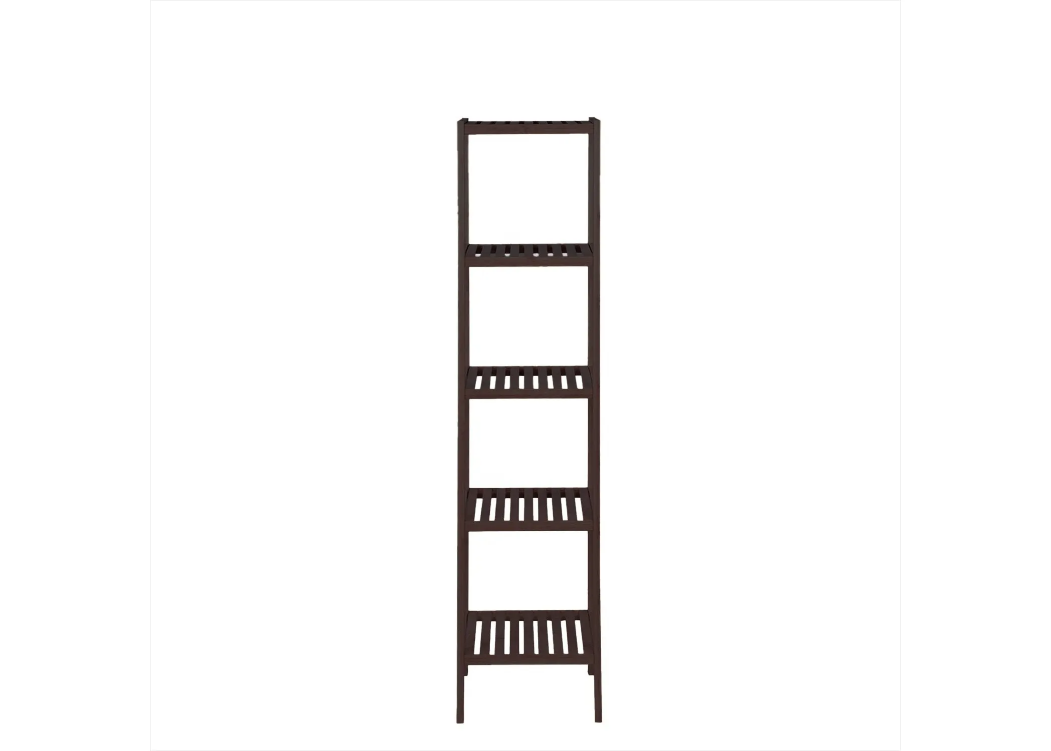 Brown Bamboo 4-Shelf Versatile Storage Unit Rack