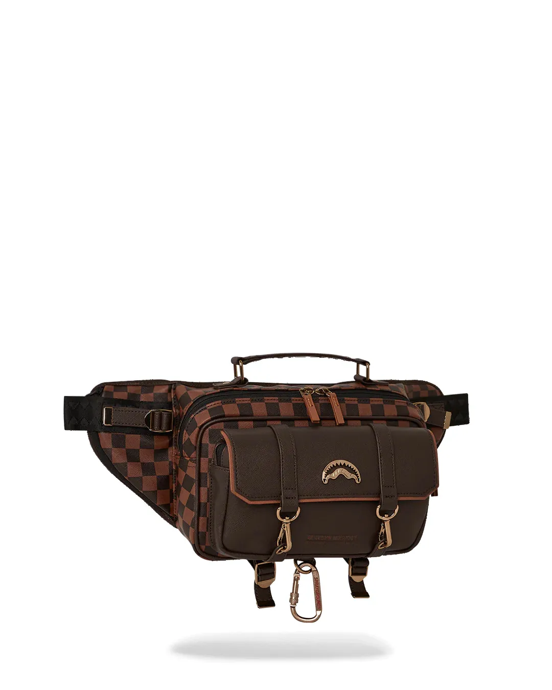 Brown Checkered Special Ops Crossbody