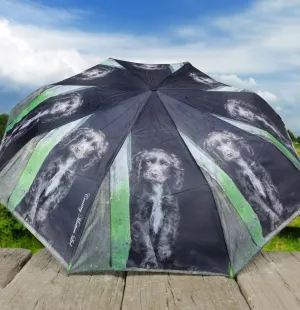 Country Matters Telescopic and Folding Umbrella - 'Coco Choc Cocker'