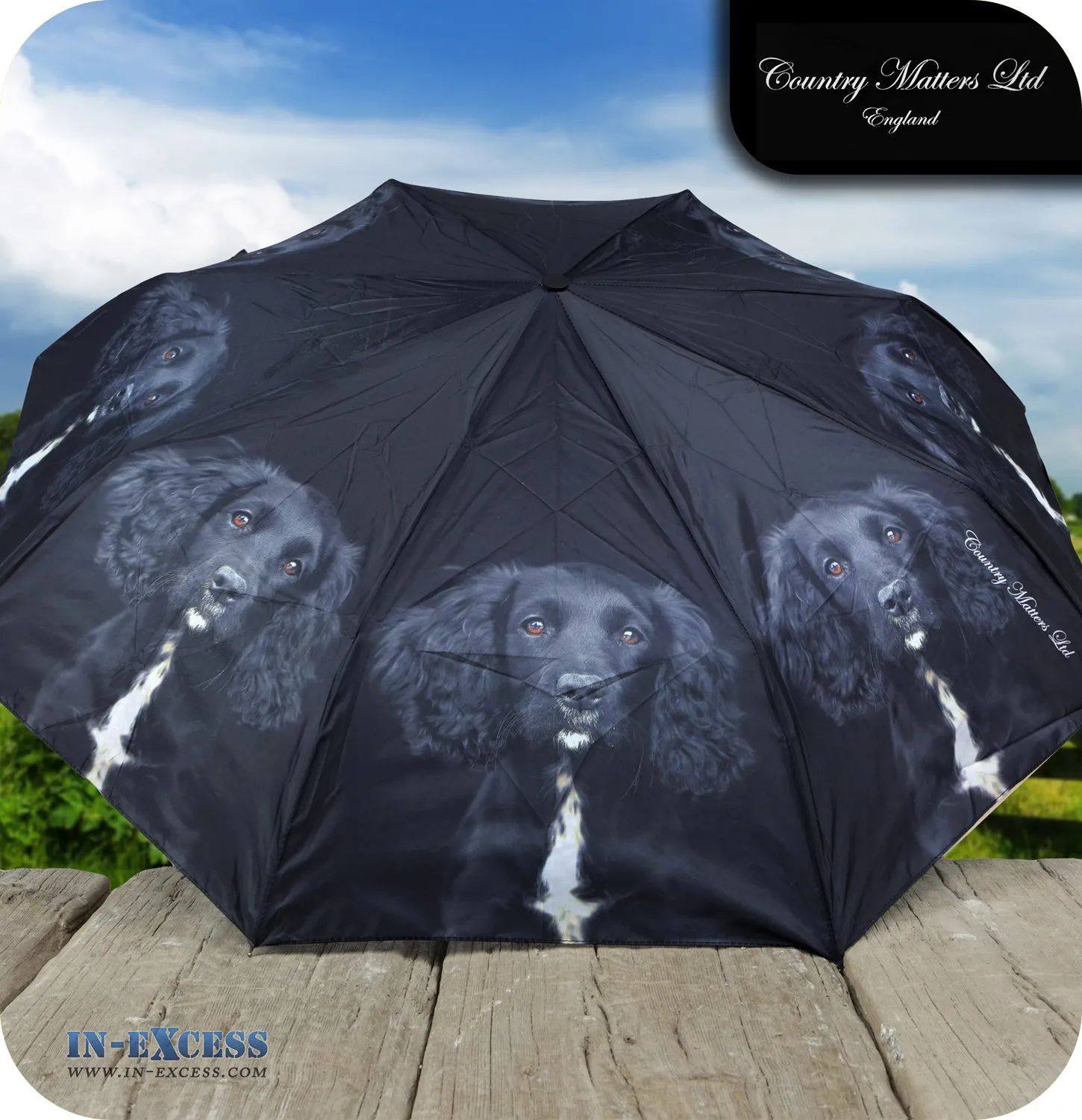 Country Matters Telescopic and Folding Umbrella - 'Midge'