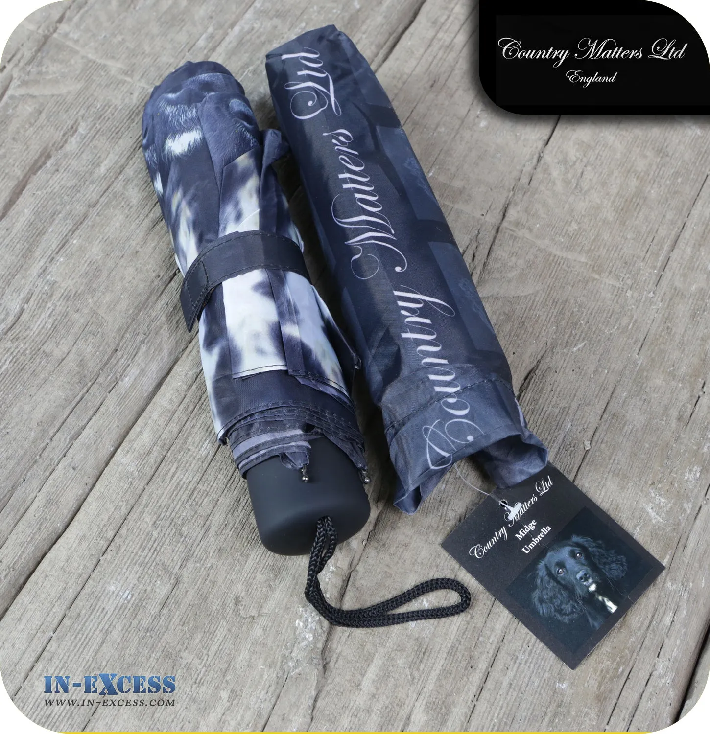 Country Matters Telescopic and Folding Umbrella - 'Midge'