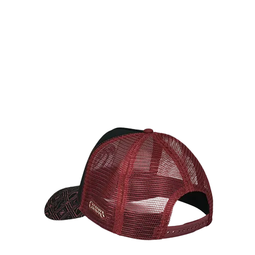 Cuadra Men's With Python Patch Snapback Red Cap