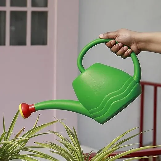 DIVINE TREE (1.8 L)Plastic Green Watering Can with Sprayer for Plants/Garden | Indoor Outdoor Watering Can | Sprinkler for Plants Seed Germination | Hand Held Sprayer | Watering Wand & Bottles For Garden