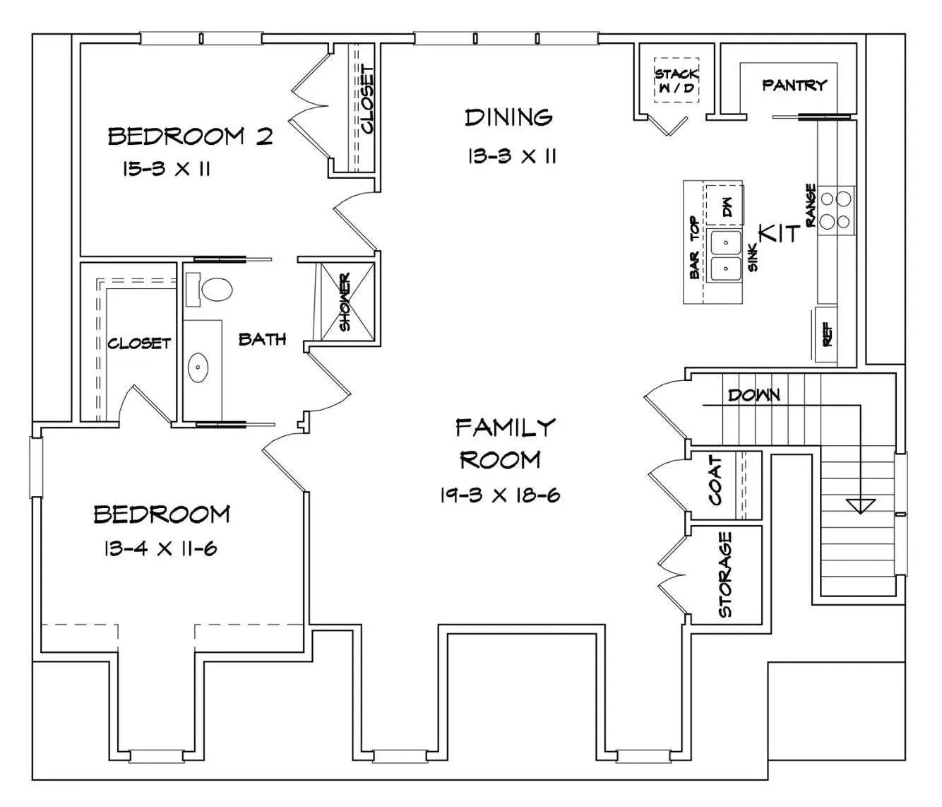 Expansive 6-Bay Garage Home with 2 Bedrooms and Storage Space