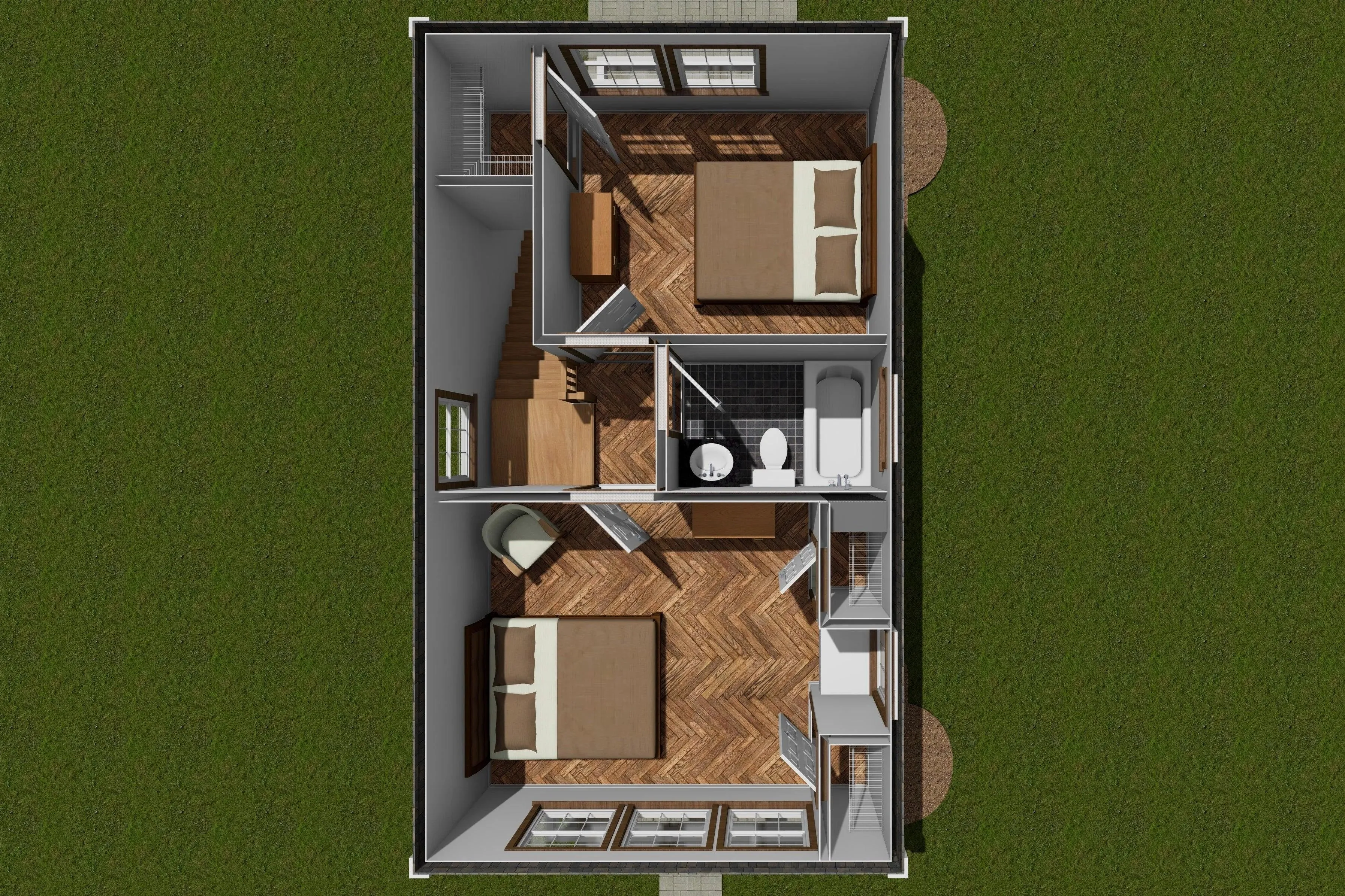 Experience Efficient Living in a Compact 2-Bedroom Haven