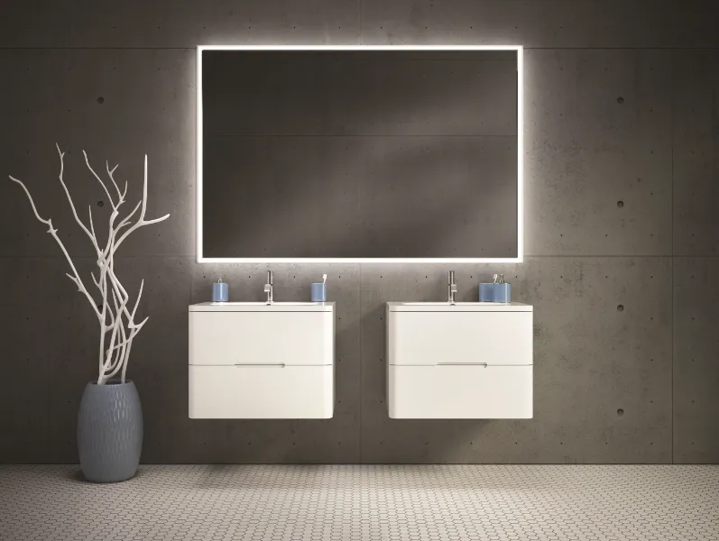 Fleurco Luna Halo 54 x 36" LED Lighted Mirror