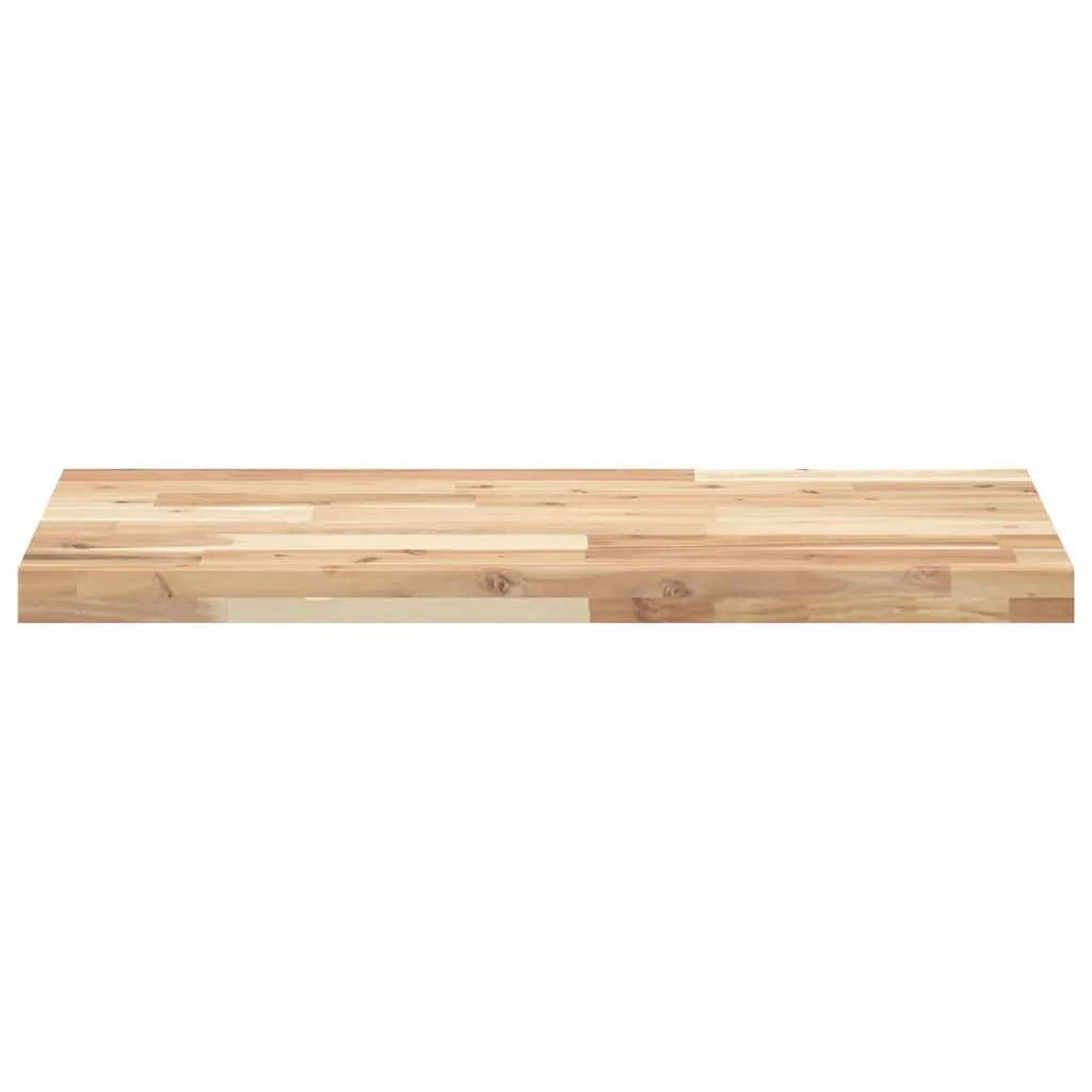 Floating Shelf 120x40x4 cm Untreated Solid Wood Acacia