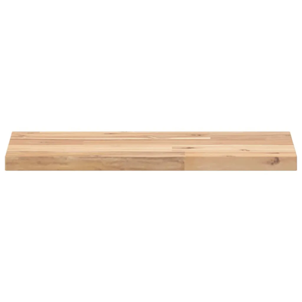 Floating Shelf 40x20x2 cm Untreated Solid Wood Acacia