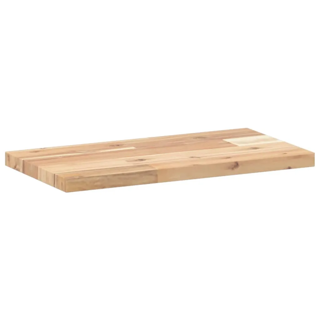 Floating Shelf 40x20x2 cm Untreated Solid Wood Acacia