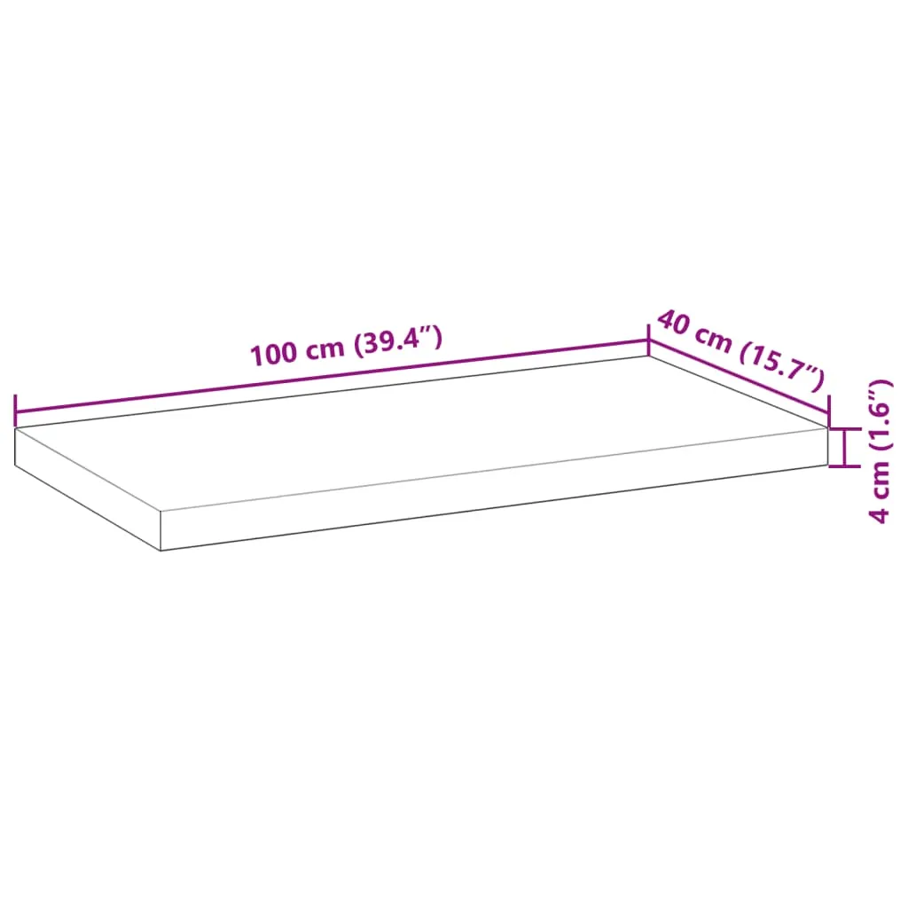 Floating Shelves 3 pcs 100x40x4 cm Oil Finished Solid Wood Acacia