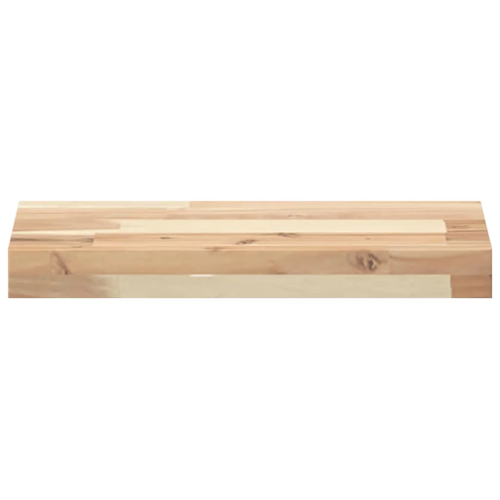 Floating Shelves 3 pcs 60x20x4 cm Untreated Solid Wood Acacia