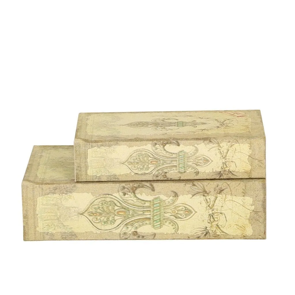 Fluer De Lys File Boxes Set of 2 - II