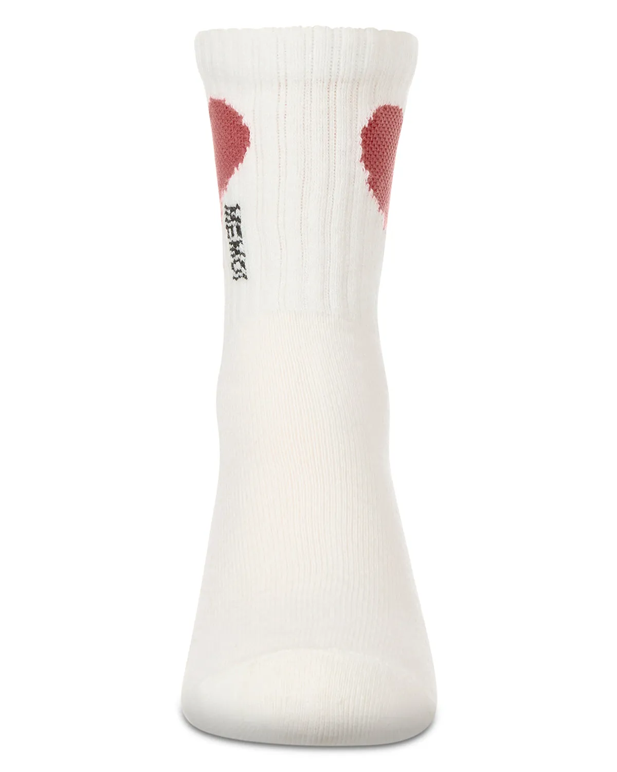 Girls' Single Heart Logo Crew Socks