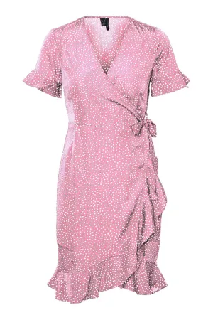 Henna 2/4 Wrap Dress - Prism Pink