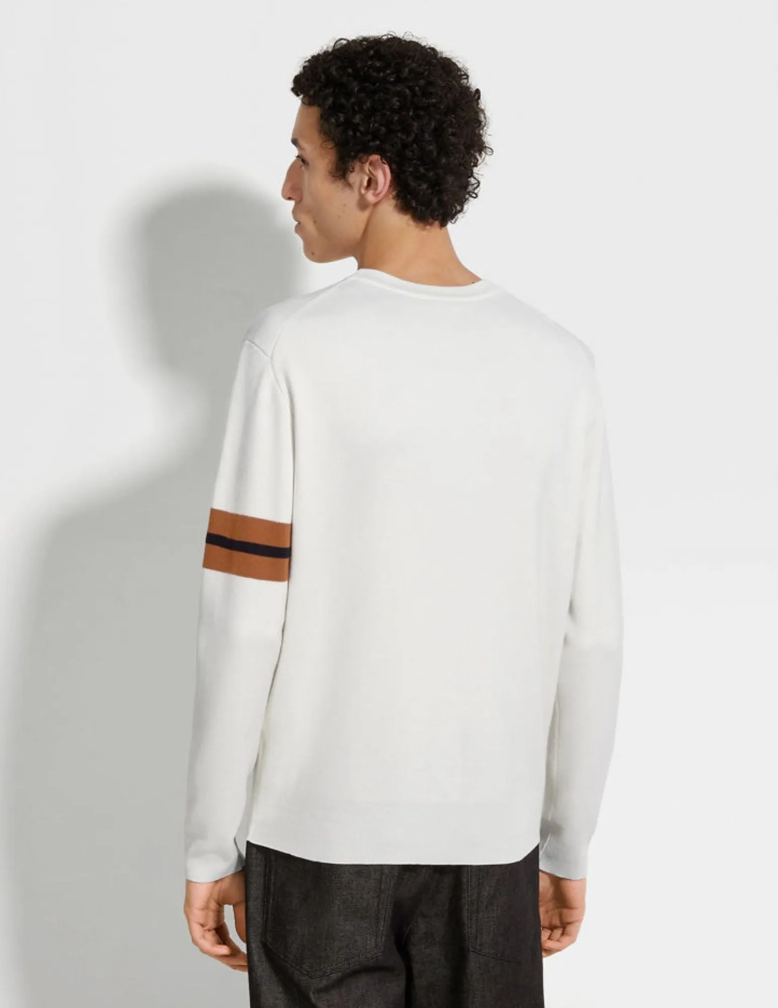 High Performance Wool Crewneck | White