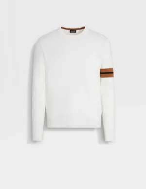 High Performance Wool Crewneck | White