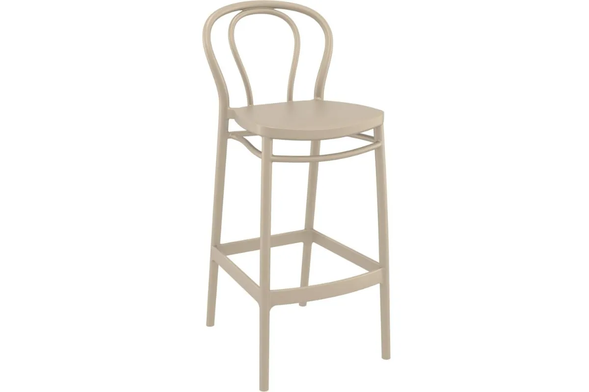 Hospitality Plus Victor Bar Stool - 750mm Seat Height [1060H x 450W]