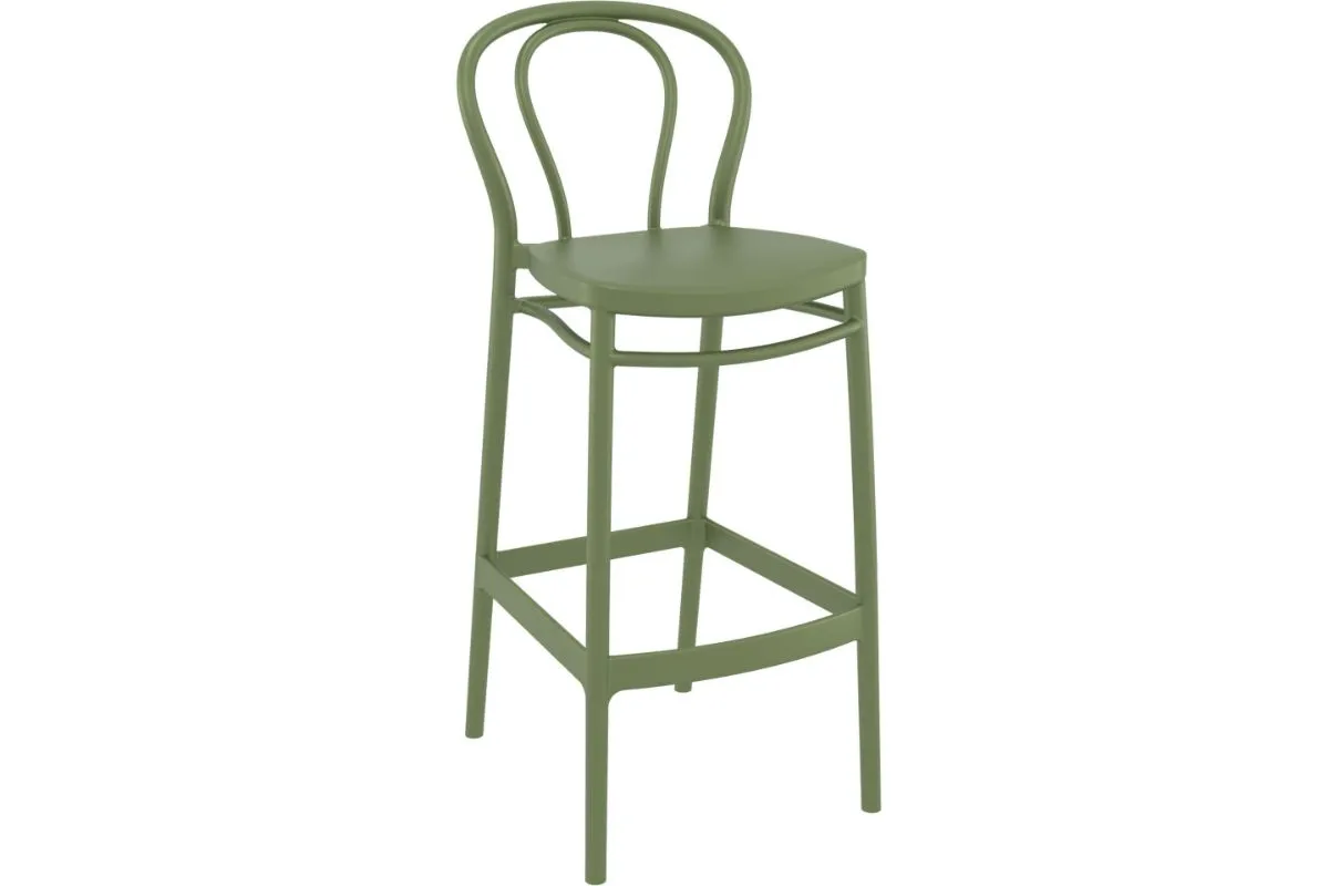 Hospitality Plus Victor Bar Stool - 750mm Seat Height [1060H x 450W]