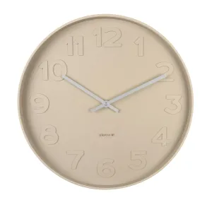 Karlsson Mr Brown Wall Clock Sand Brown 38x38x6cm