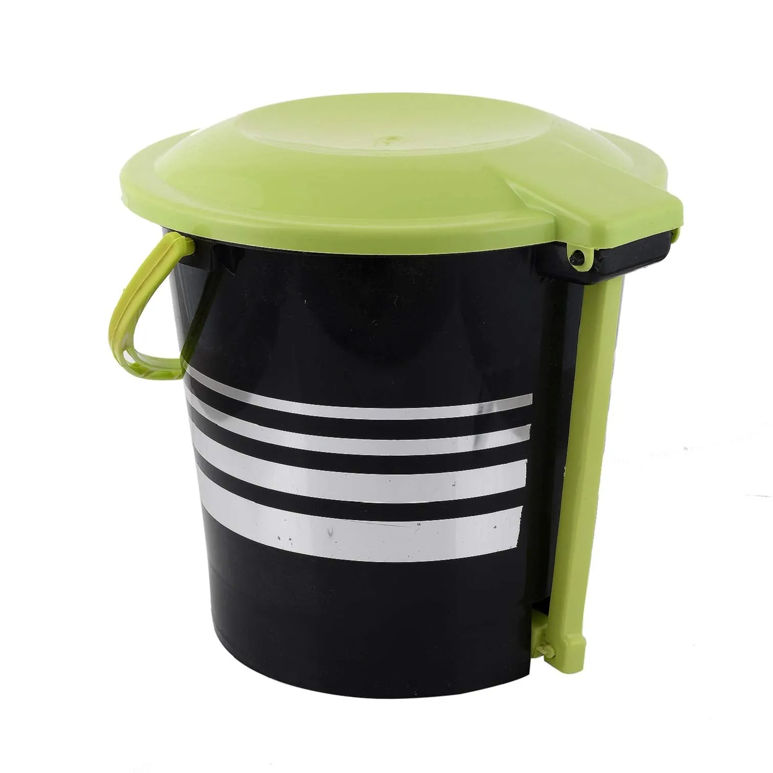 Kuber Industries Step-On Pedal Dustbin|Small Dustbin For Kitchen|Garbage Bin with Handle|Capicity 5 Liters (Green)