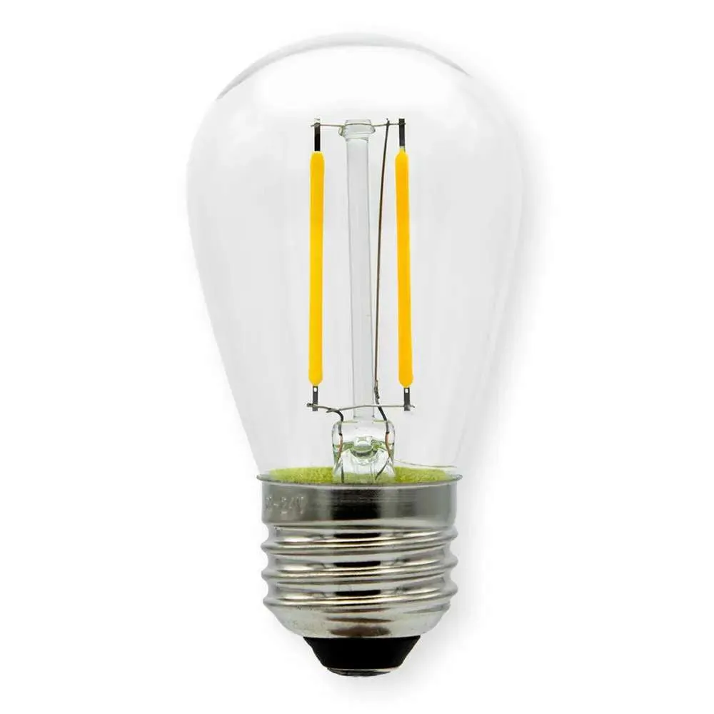 LED Bulb Warm white Filament 1W S14 240V