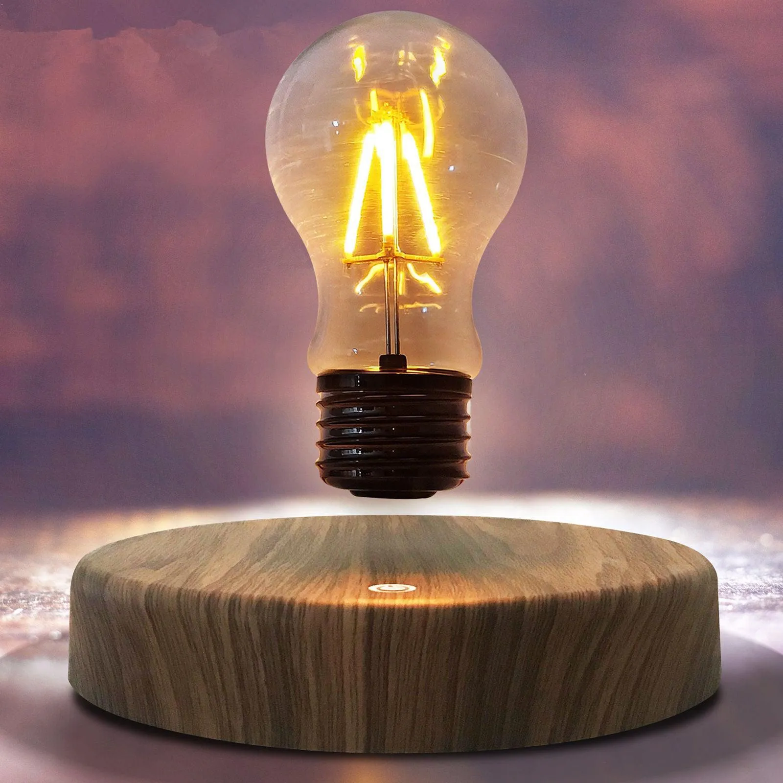 Levitating Bulb Light