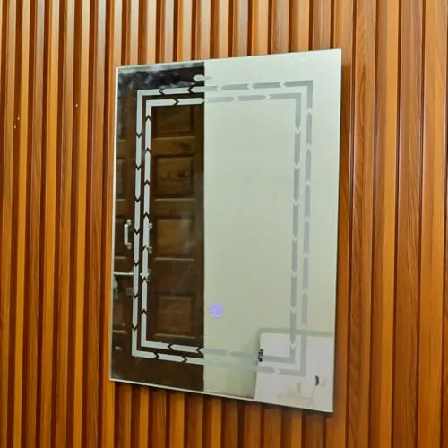 Lighted Wall Mirror with LED Lights for Bathroom, Bedroom, Living Room, Kitchen, Dining Room