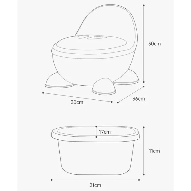 Little Angel Baby Potty Training (Grey)