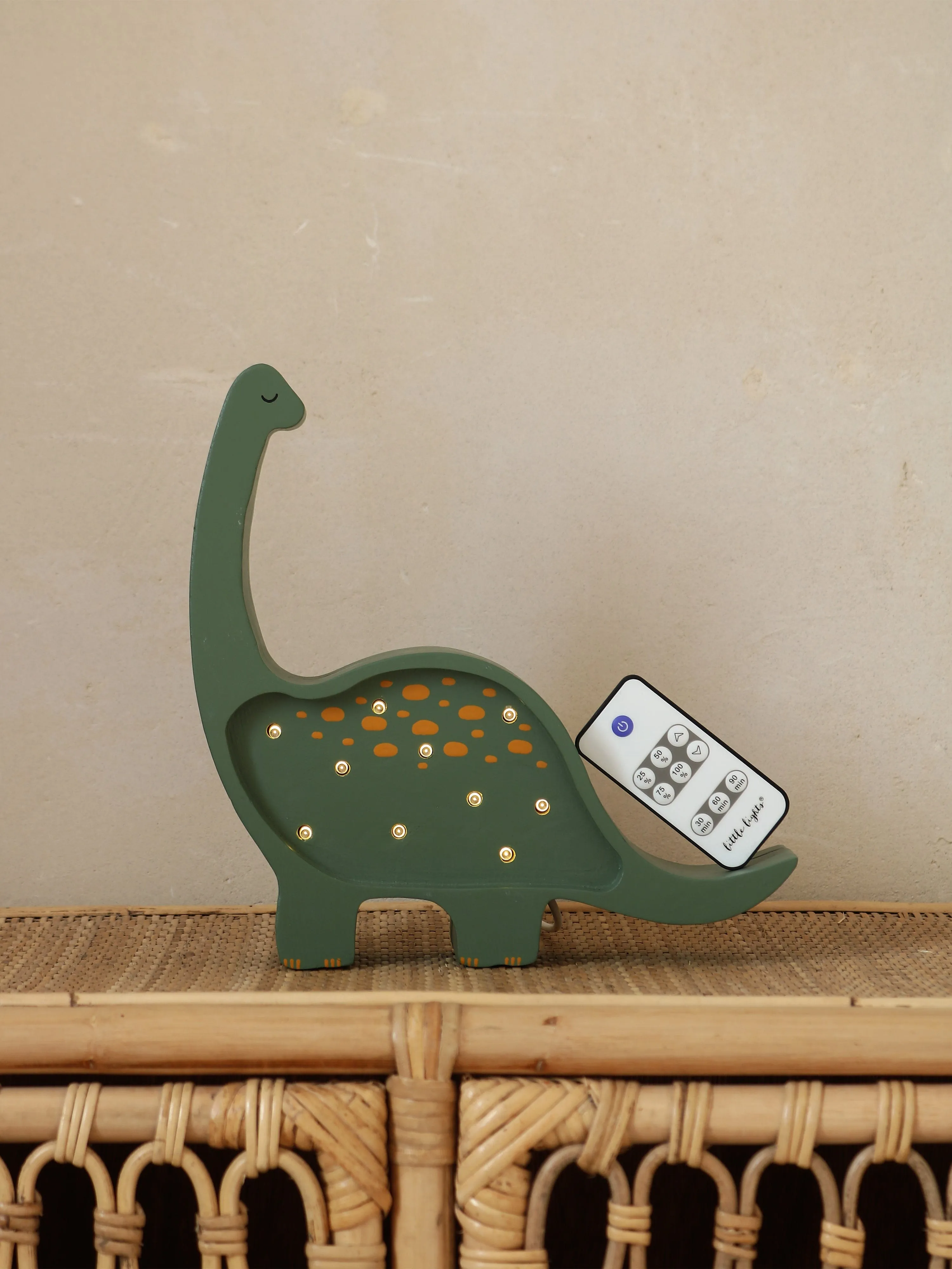 Little Lights Dino Mini Lamp in Green (22x24x5.5 cm)