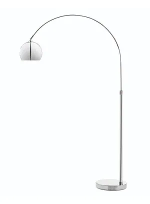 Lounge Mini Floor Lamp - Modern Chrome Finish with Foot Switch