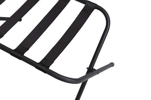 Luggage Rack with Nylon Strap Shelf for Shoes, Accessories, Strong Bearing Sturdy Metal Suitcase Rack Furniture Bag Stand Household Storage Organizer for Bedroom Hotel Guest Room L15