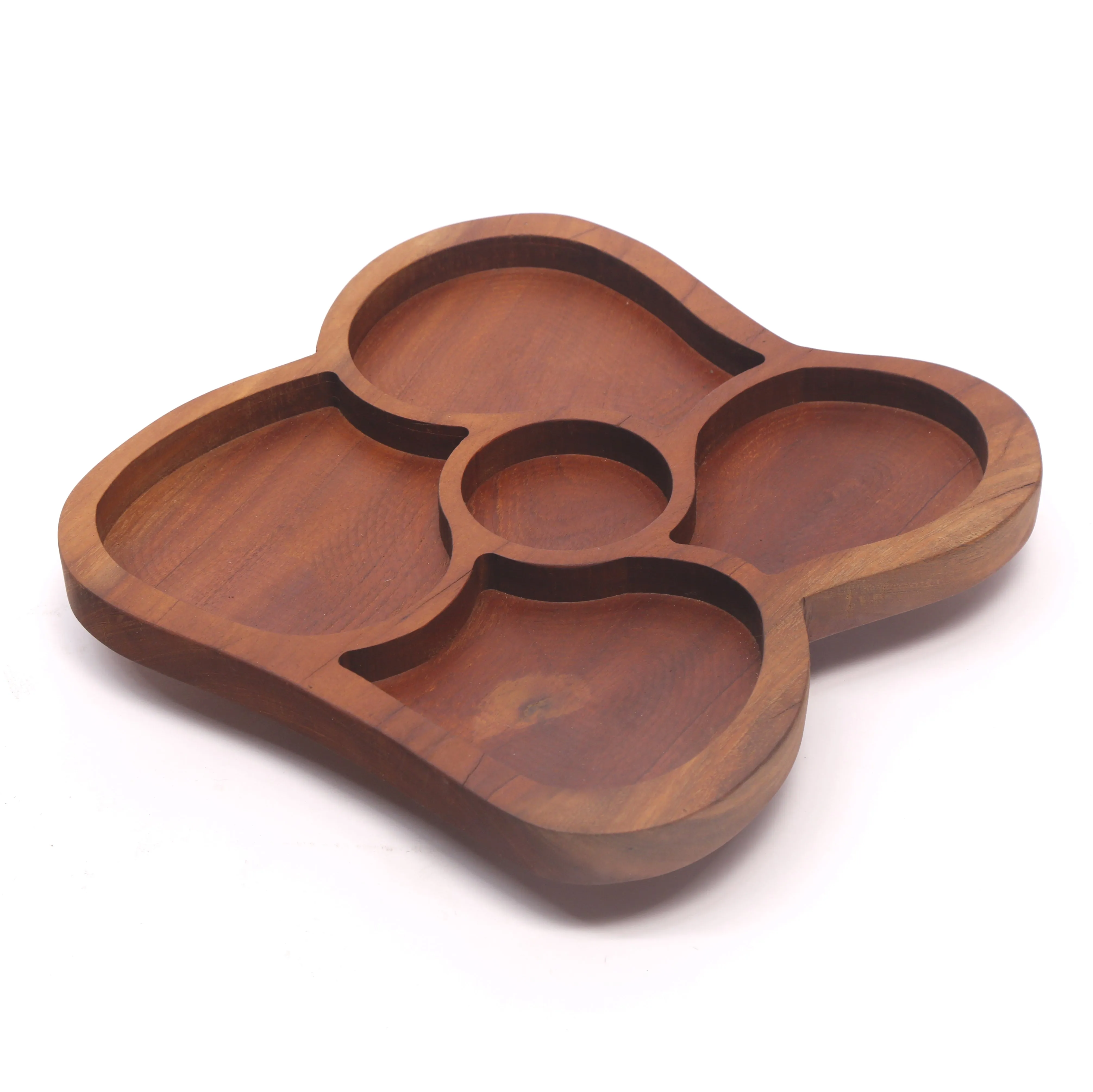 Melding Circles Wooden Platter