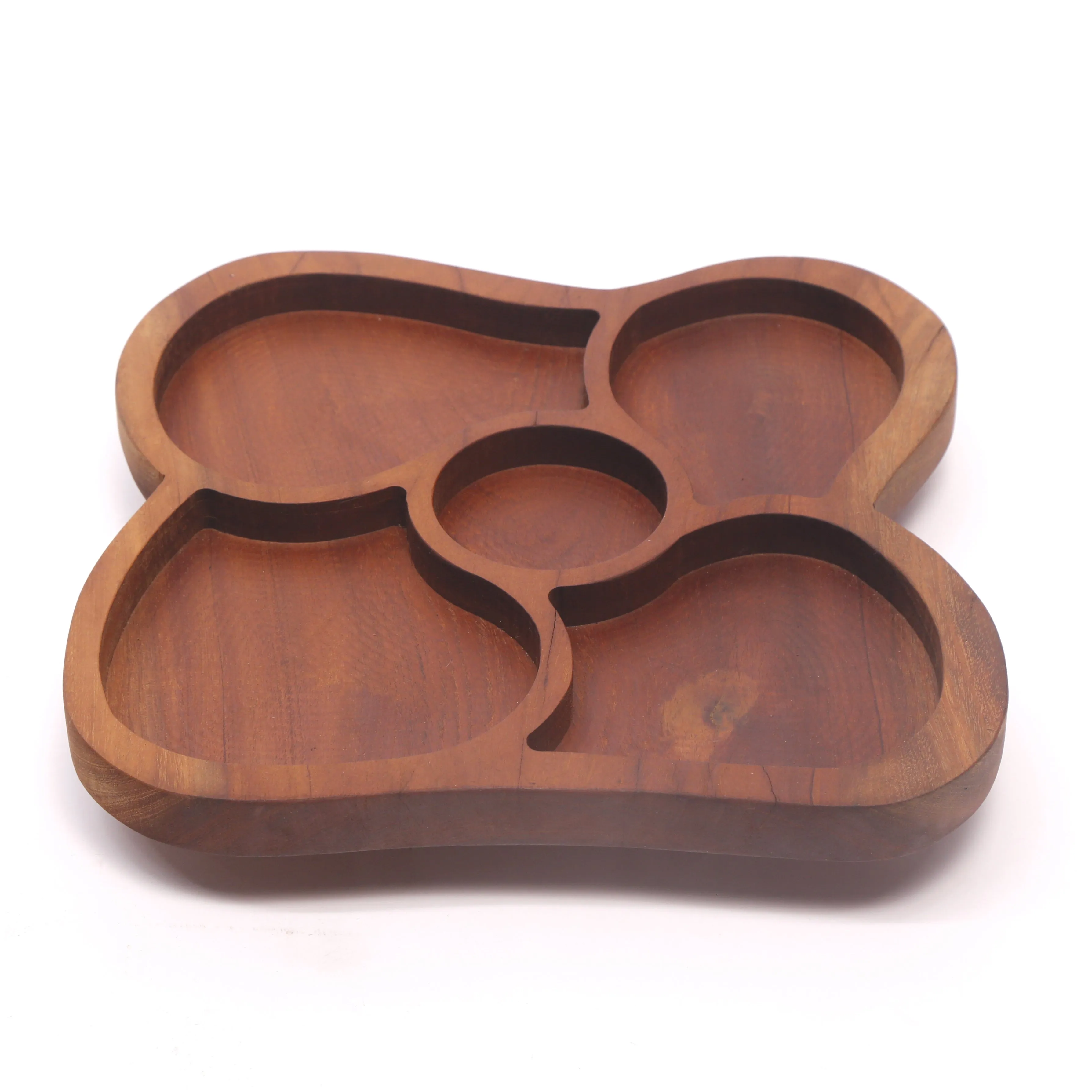 Melding Circles Wooden Platter