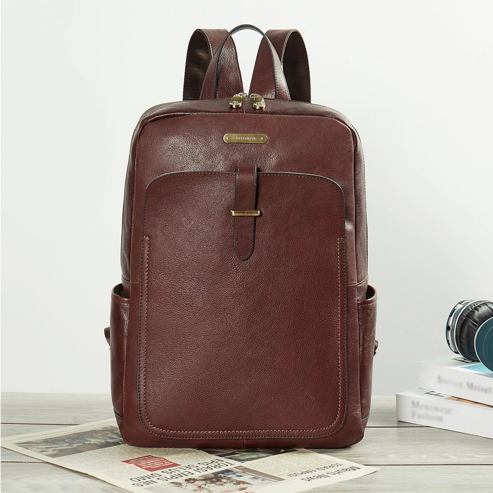 Minoru Women's Leather Business Laptop Backpack —— Full Grain